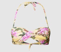 Bikini-Oberteil mit floralem Muster Modell 'BORO'
