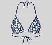 Bikini-Oberteil mit Label-Print