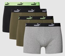 Boxershorts mit elastischem Logo-Bund im 4er-Pack