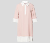 Minikleid in Two-Tone-Machart