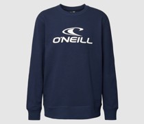 Sweatshirt mit Logo-Print Modell 'CREW'