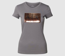 T-Shirt aus Baumwolle mit Label-Detail Modell 'CARRYOVER'