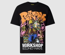 T-Shirt mit Motiv-Print Modell 'SOUNDWAVE'