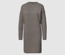 Knielanges Kleid mit Allover-Muster