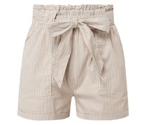 Shorts mit elastischem Paperbag-Bund Modell 'Smilla'