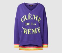 Sweatshirt mit Statement-Print