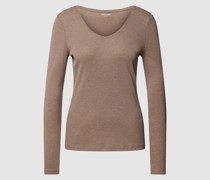 Longsleeve mit V-Ausschnitt