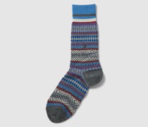 Socken mit Allover-Muster Modell 'Fair'