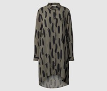 Blusenkleid aus Viskose mit Allover-Muster