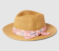 Fedora mit Hutband mit floralem Print