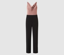 Jumpsuit mit Wasserfall-Ausschnitt