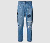 Tapered Fit Jeans im Destroyed-Look Modell 'Tatum'