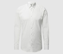 Slim Fit Business-Hemd aus Popeline