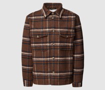 Relaxed Fit Overshirt mit Tartan-Karo