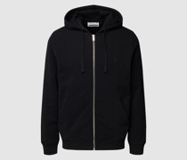 Sweatjacke mit Label-Stitching Modell 'SAARO'