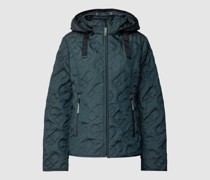 Steppjacke mit Logo-Muster