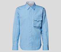 Freizeithemd mit Label-Stitching