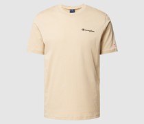 T-Shirt mit Label-Print