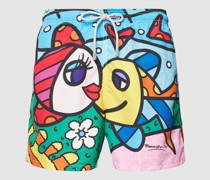 Badehose mit Allover-Muster
