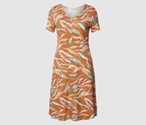 Midikleid mit Allover-Muster