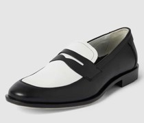 Loafers in Two-Tone-Machart aus Leder Modell 'LINDSEY'