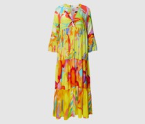 Maxikleid aus Viskose mit Allover-Muster