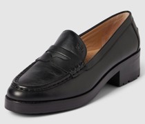 Penny-Loafer aus Leder mit Label-Detail Modell 'WREN'