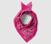 Schal mit Label-Print Modell 'FOULARD'