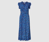 Blusenkleid aus Viskose mit floralem Print