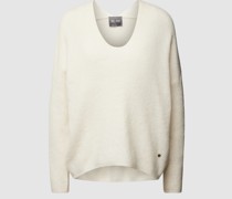 Strickpullover mit V-Ausschnitt Modell 'THORA'