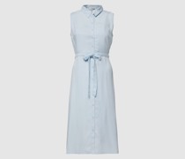 Midikleid aus Lyocell mit Tunnelzug