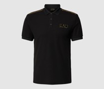 Poloshirt mit Label-Print