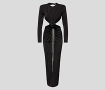 Abendkleid mit Zierbesatz
