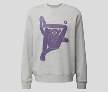 Sweatshirt mit Motiv-Print