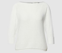 Strickbluse mit U-Boot-Ausschnitt