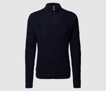 Strickpullover mit Zopfmuster Modell 'HOVEN'
