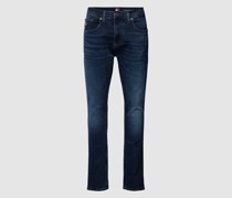 Slim Tapered Fit Jeans mit Label-Stitching Modell 'AUSTIN'