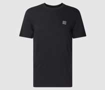 T-Shirt aus Baumwolle mit Label-Patch