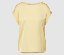 T-Shirt mit fixierten Ärmelumschlägen Modell 'ELLETTE'