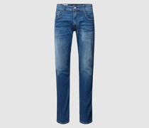 Straight Fit Jeans im 5-Pocket-Design Modell 'ANBASS'