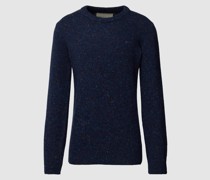Strickpullover mit Rundhalsausschnitt