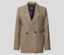 Blazer mit Hahnentrittmuster