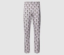Pyjama-Hose in melierter Optik Modell 'BIKING'