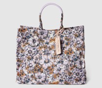 Tote Bag mit Allover-Muster Modell 'NEVER'