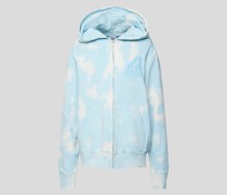 Sweatjacke im Batik-Look