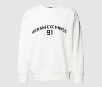 Sweatshirt mit Label-Stitching