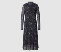 Midikleid mit Allover-Muster