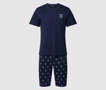 Pyjama mit Label-Details
