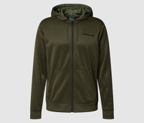 Sweatjacke mit Logo-Stitching Modell 'RUTILE'