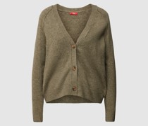 Strickjacke mit V-Ausschnitt
